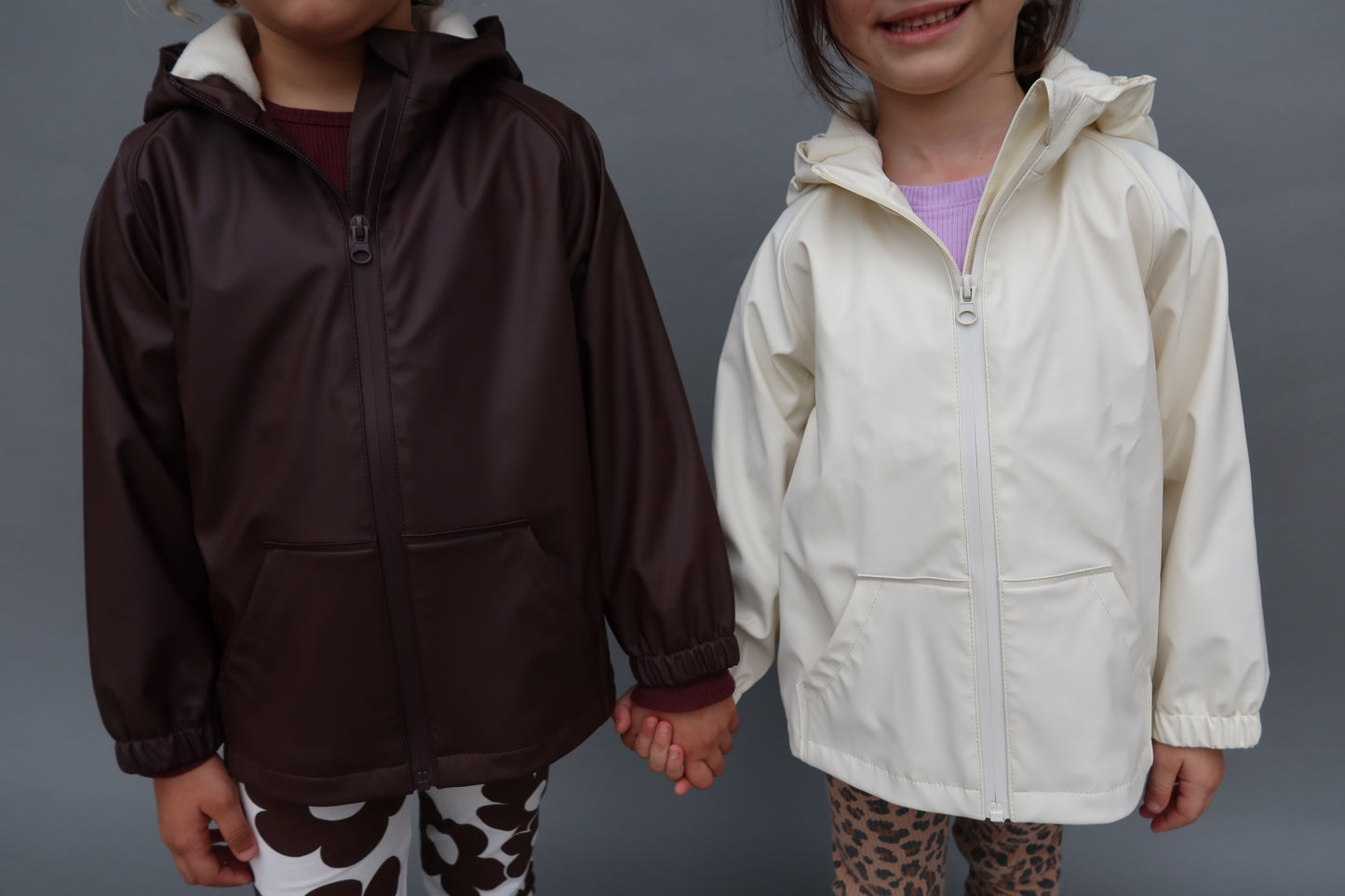 Rain Jacket Chocolate & Cream