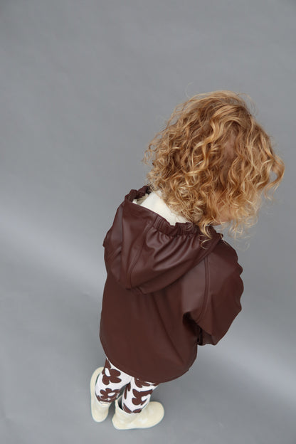 Rain Jacket Chocolate & Cream