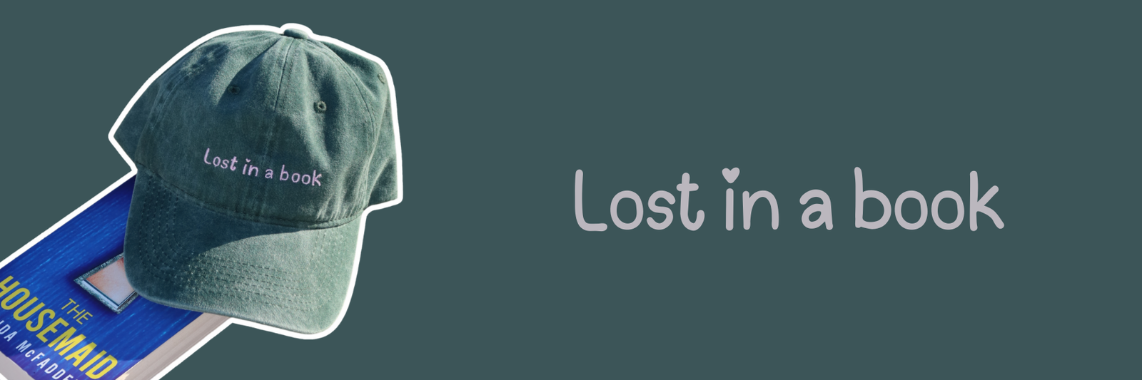 Lost in a book Adult Cap